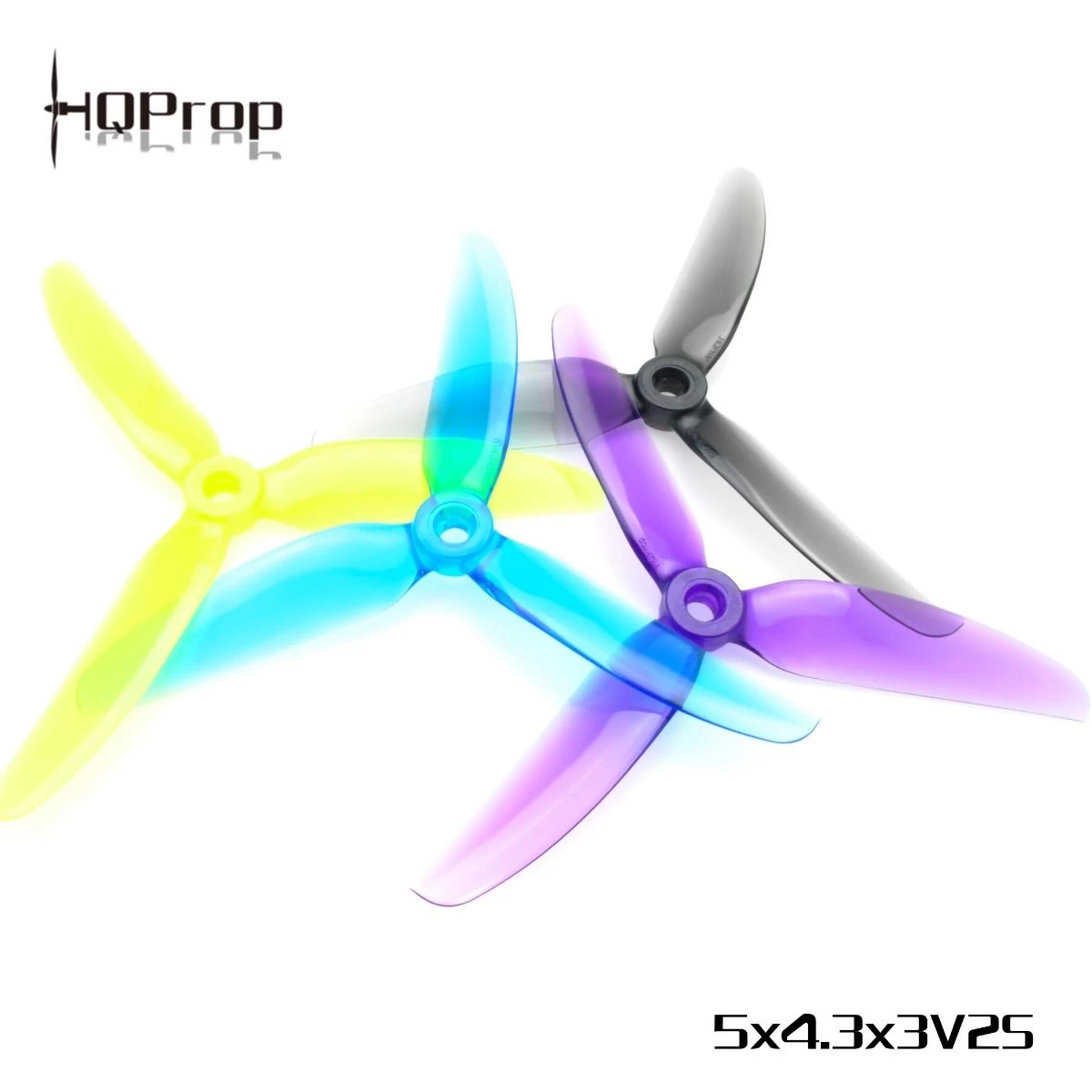 HQProp 5x4.3x3 V2S POPO PC (Jaune) (2x CW, 2x CCW) 4 HQProp 5x4.3x3 V2S POPO PC (Jaune) (2x CW, 2x CCW) – Image 2