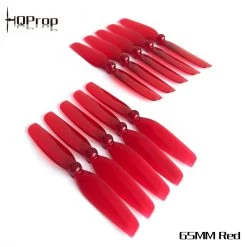 HQProp Toothpick 65mm Red, 1.5mm 5CW+5CCW
