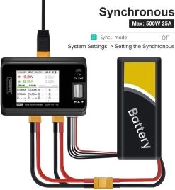 Chargeur ToolkitRC M6D 500 W 15 A Dual 1-6S -Maison du FPV Magasin 61khkrzeksl. ac sl1000