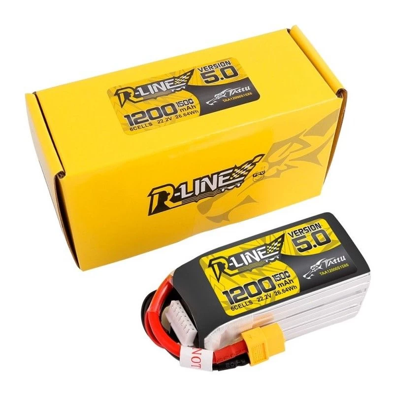Batterie Lipo Tattu R-Line 6S 1200mAh 150C - Version 5.0 3 Batterie Lipo Tattu R-Line 6S 1200mAh 150C - Version 5.0
