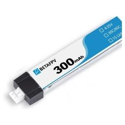 Batterie LiPo BETAFPV 300mAh 1S 30/60C HV -Maison du FPV Magasin beta75x lihv 1s 300mah 435v