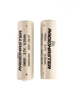 Batteries Radiomaster 2500mAh 3.7v Li-Ion 18650 (2pc)