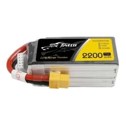 Batterie Lipo Tattu 2200mAh 14.8V 75C - XT60 Long Range Version